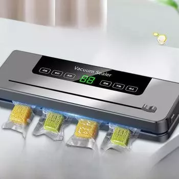 Трансграничный коммерческий вакуумный упаковщик: Компактная бытовая машина для упаковки пищевых продуктов с резаком. Single, U.S. regulations