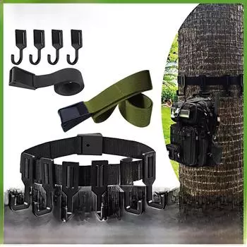 Трансграничный крючок для дерева: Оборудование для кемпинга на открытом воздухе и стропы one strap + 4 hooks чёрный