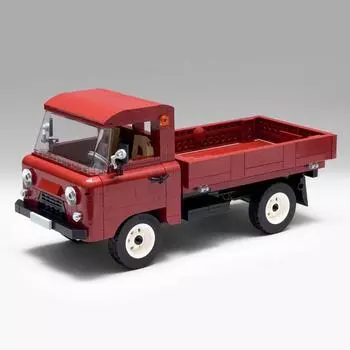 Трансграничный MOC 95535 - Модель пикапа УАЗ 3303, Совместим с серией строительных блоков Lego