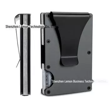 Трансграничный RFID-кошелек и держатель для карт из алюминиевого сплава с защитой от кражи