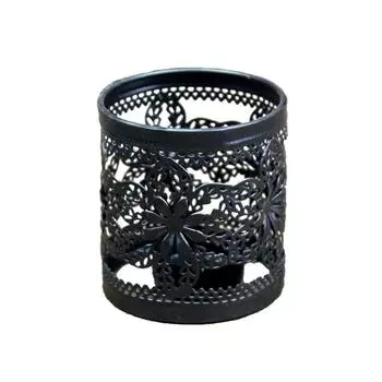 Трансграничный Youpin простой железный подсвечник в европейском стиле с маленьким цветочным ароматом, чашка для свечи, домашние поделки из металла белый