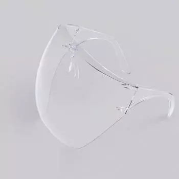 Transparent Anti-Fog Full Face Shield: Wind, Dust, and Fume Protection Mask