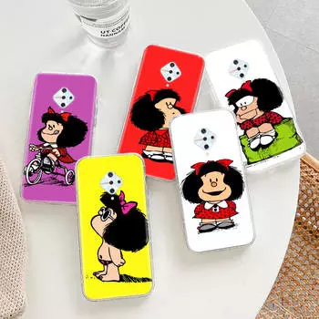 Transparent Case for Samsung A04 A14 A23 A34 A54 M23 M33 M52 M53 Realme Narzo 50 50I 50a Prime C35 C55 C30S 10 9 Pro D-73 Mafalda VIVO Y17 бездна