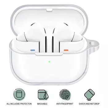 Прозрачный чехол Мягкий прозрачный чехол TPU с защитой от желтизны и падения для Samsung Galaxy Buds 3 Case & Galaxy Buds 3 Pro