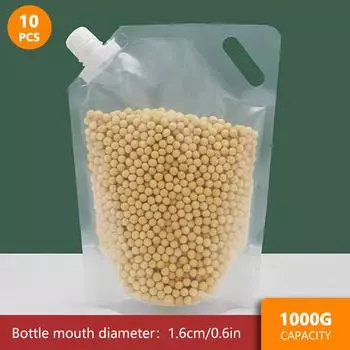 Transparent Food Packaging Bag Grain Sealed Bag Portable Insect-proof Moisture-proof Fresh-keeping Storage Bags Kitchen Supplies