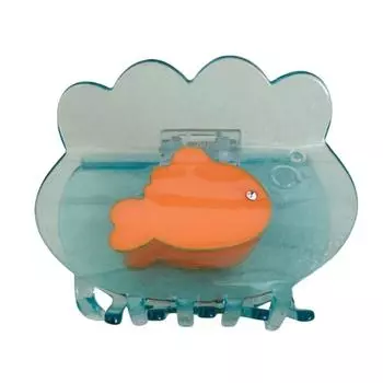 Transparent Goldfish Hair Claw Ocean Animal Crystal Acetate Fish Shark Clip Hairpins Hair Accessories Animal Hair Clip Daily