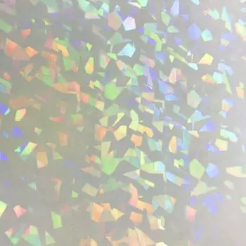Transparent hologram sheet sticker type various designs A4 Clear crystal [300mm220mm (approx. size)]
