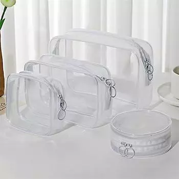 Transparent Makeup Bag PVC Women s Zipper Cosmetic Bag Beauty Organizer Travel Essentials Storage Women s Toiletry Bag Wash Case