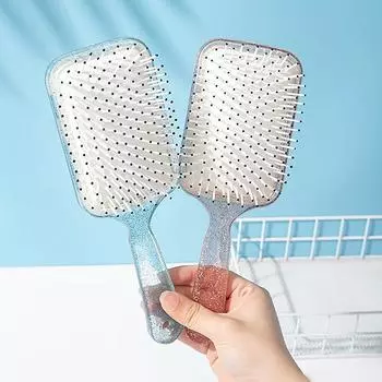 Transparent Massage Comb Girl Specific Air Cushion Comb Fluffy Hair Styling Brush Hair Care Tool Antistatic Hairbrush жёлтый