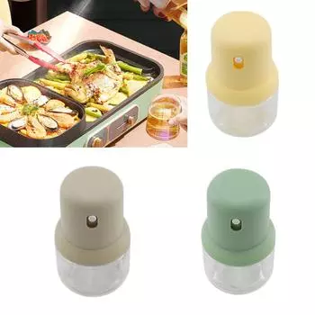 Transparent Oil Sprayer Glass Vinegar Dispenser Picnic Olive Oil Mister Roasting зелёный