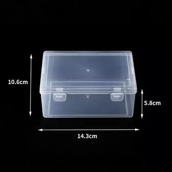 Transparent Packaging Box Square Toy Parts Finishing Plastic Box Thickened Packaging Stationery Jewelry Set Storage Box 1-702 empty box