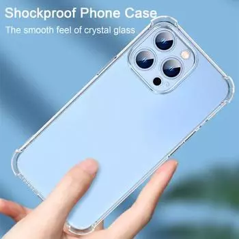 Прозрачный чехол для телефона с выступающими краями, ударопоглощающий, устойчивый, точный вырез, защитный чехол для телефона For iphone 15