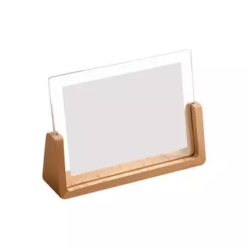 Transparent Photo Frame U Shape Photo Protection Display Rack Photo Holder 10.2x15.2cm-2