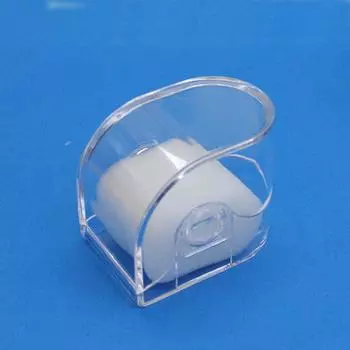 Transparent Plastic Watch Box with Hanging Hole, Square Design, Single Piece Storage with Lid and Base