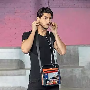 Transparent Pvc Shoulder Bag Adjustable Shoulder Strap Large Capacity Crossbody Bag Waterproof Travel Storage Bags