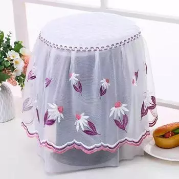 Transparent Rice Cooker Dust Cover Oil Proof Air Fryer Dust Cover Living Room pink-style A