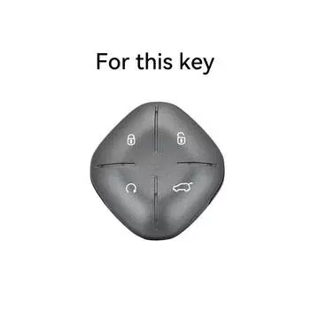 Transparent Shell Fob Cover Car Remote Key Protection Shell for Chery Jetour T2 Traveler 2025 2024 Car Key Case Auto Accessories чёрный