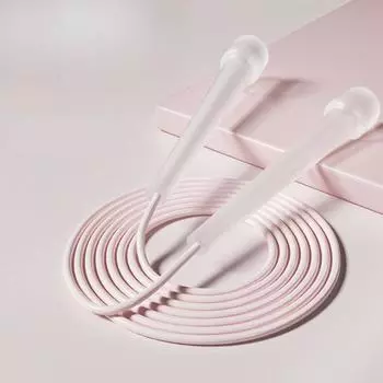 Transparent Skipping Rope Ultra-Light Speed Rope for Kids ABS Mini Handle with Lock Clip Physics-Enhanced Jump Efficiency