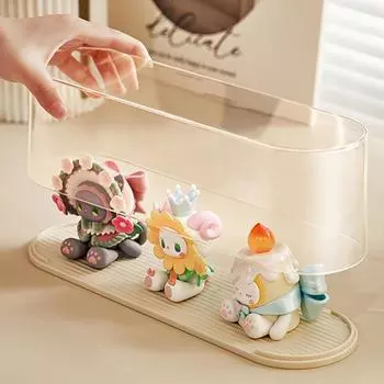 Transparent Storage Box, Desktop Figurine Display Rack, Doll Storage Rack, Dustproof And Stackable Blind Box Storage Rack чистый