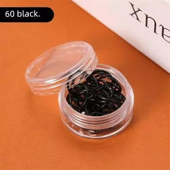 Transparent Stud Earrings for Women Sleep No Need to Take off Anti-Blocking Resin Black 60 to send storage box