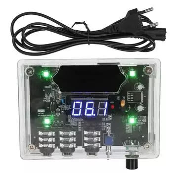 Transparent Tattoo Power Supply 7 Color Digital Display Tattoo Power Source for Tattoo Machine EU Plug