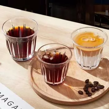 Transparent Tempered Glass Coffee Cup High Temperature Resistant Espresso Cappuccino Juice Cocktail Cup Barista Glassware