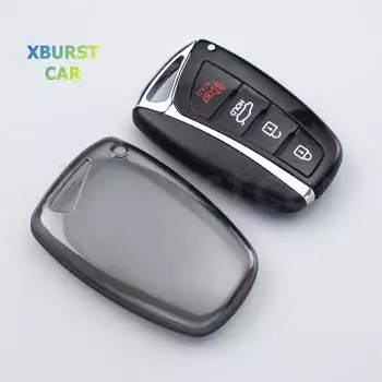 Прозрачный чехол из ТПУ для Hyundai Santa Fe Sport Ix45 Equus Centennial Genesis G80 Grandeur Azera чехол для дистанционного ключа автомобиля прозрачный