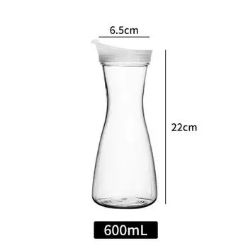 Transparent Water Bottle Heat-resistant Coffee Milk Pot New Drinkware 600ml