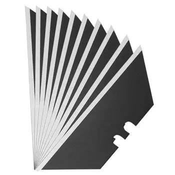 Трапециевидное лезвие, 2,360,7 дюйма, набор из 30 шт., углеродистая сталь 60 #, черный, серебристый серебряный