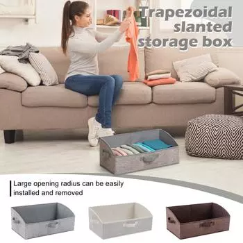 Трапециевидный ящик для хранения из нетканого материала One Size