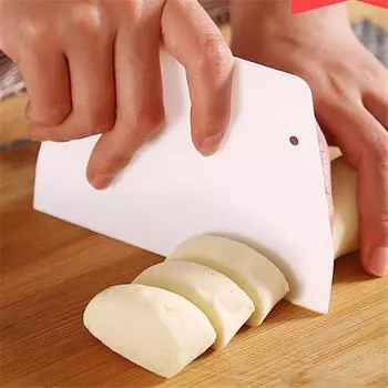 Трапециевидный пластиковый скребок, шпатель для крема, самодельные формочки для теста, скребок для помадки, нож для масла, инструмент для выпечки, кухонные принадлежности 1pc