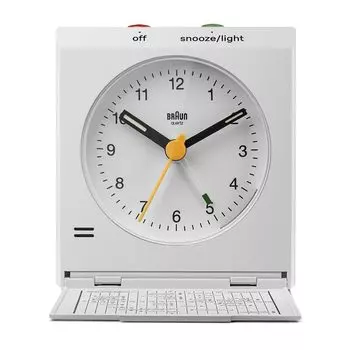Дорожный будильник Белый BC05W BRAUN/коричневый белый