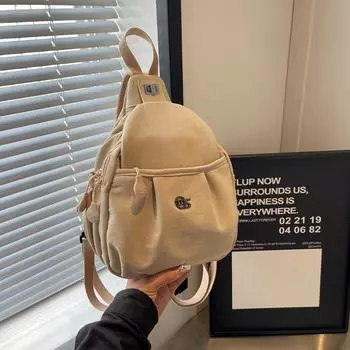 Дорожный рюкзак женский легкий диагональный двухцелевой рюкзак спортивный альпинистский маленький рюкзак чёрный