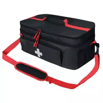 Travel Bag Storage Bag Medication Storage Box Bottle Storage Box Storage Home Travel Kit One Size чёрный