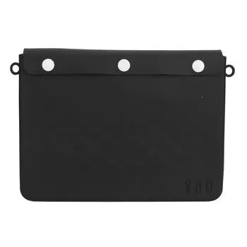 Дорожная косметичка многофункциональная большая вместимость черный цвет портативная силиконовая косметичка