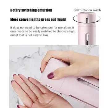 Travel Dispenser Split Bottle Shampoo Lotion Shower Gel Soap Bottle 4 in 1 Empty Sub-bottle Press Container Refillable Bottles белый