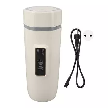 Дорожный электрический чайник, 300 Вт, 350 мл, нержавеющая сталь, 4 настройки, автоматическое отключение, защита от высыхания при кипячении и утечки EU Plug 220V