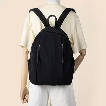 Travel Large Capacity Nylon Backpack Simple Bag Women Fashion Student Korean Backpack абрикосовый