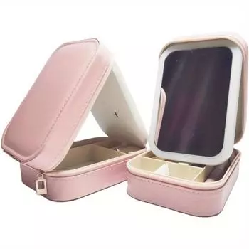 Travel Makeup Bag with Led Small Makeup Organizer with Light Pink Beautifect Box Portable Makeup Bag Make Up Case United States