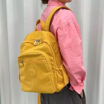 Travel Medium Nylon Trolley Case Women s Backpack Fashion yellow