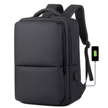 Travel Men Casual Trend Fashion Backpack Black