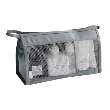 Travel Pouch for Business Storage Toiletries Accessory Can be Stored Travel Bag Travel, Trip, Pouch, Bag, Toiletries, Holder, Upright, (Gray)