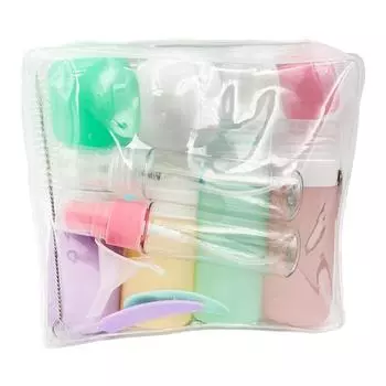 Travel Refillable Bottle Set Spray Lotion Shampoo Shower Tube Bottling Cosmetic Empty Liquid Container Portable Tool