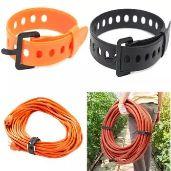 Дорожный завязанный ремень, резиновая грузовая стяжка, ремень для багажа, многоцелевая упаковочная веревка, кемпинг, пеший туризм, ремень для хранения груза 30cm чёрный