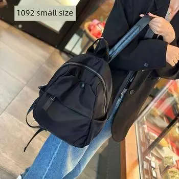 Travel Women s Fashion Oxford Nylon Work Clothing Backpack Black small size(1092 long 27 High 35 wide 15cm)