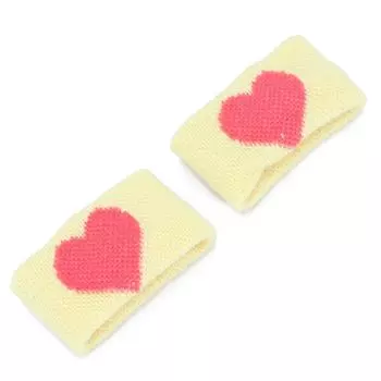 Travel Wrist Band Portable Wristband Bracelet Band for Adults Teens Kids Women Men Yellow Heart