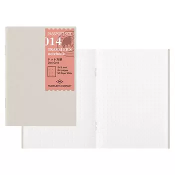 Travelers Company Note Refill Dot Square Pack Passport Size 14405006 Traveler s 3-Book