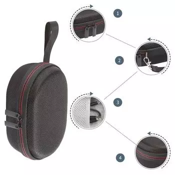 Traveling Bag Hard Carry Case for GO4 r Bag Backpacks with Handle Conveniently Transport Storage Bag Mesh Pockets чёрный