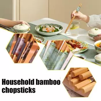 Travelwant 5 пар бамбуковых палочек для еды многоразовые японские палочки для резки волос деревянные палочки корейские палочки O3T6 5 color-5pcs