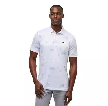 Travis Mathew Tiki Mapes Print поло с короткими рукавами L